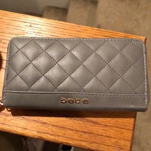 Bebe quilted grey wallet